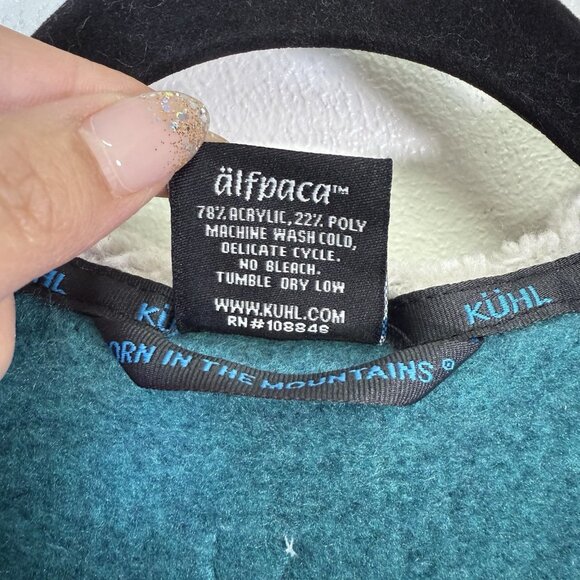 Kuhl Vest Womens Full Zip Hoodie Jacket Sleeveless Alfpaca Fleece Small Gorpcore - Picture 6 of 13